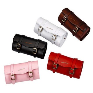 กระเป๋าใต้อานจักรยานวินเทจ Gran Compe สีขาว