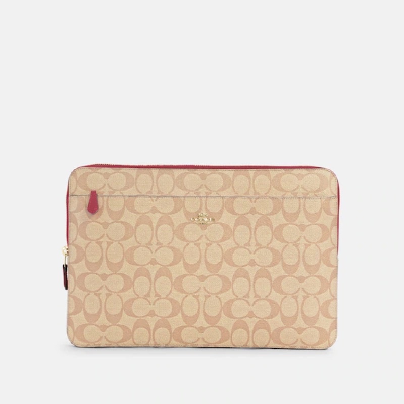 Coach Laptop Sleeve In Colorblock Signature Canvas Shopee Thailand