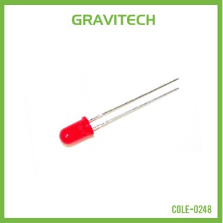 [Gravitechthai] LED red diffused 5mm (10 LEDs)