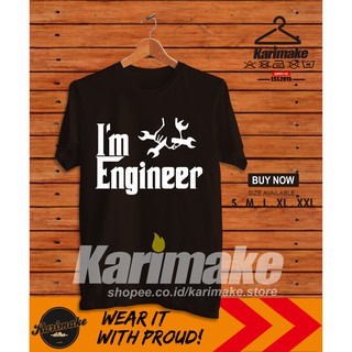 เสื้อยืด พิมพ์ลาย Iam Engineer God Father Version แบบมืออาชีพ