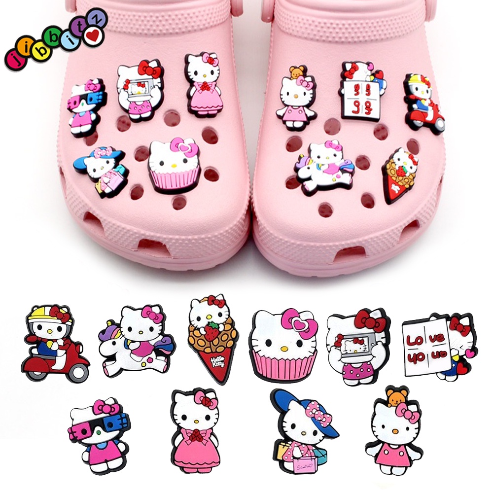 ตัวติดรองเท้าcross ตัวการ์ตูน ตัวติดรองเท้าหัวโต Diy สําหรับตกแต่งกระเป๋า