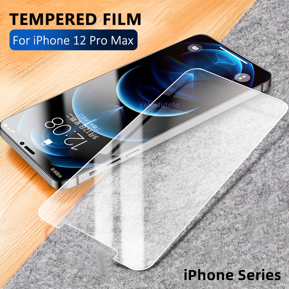 HD ฟิล์มกระจกนิรภัยกันรอยหน้าจอ 9D แบบใส สําหรับ iPhone 11 12 13 14 15 Pro Max X Xr Xs Max 7 8 6S Plus SE2020