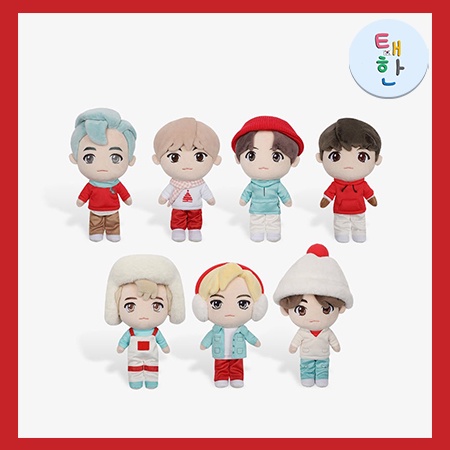 ✅พร้อมส่ง [BTS] TinyTAN Plush Doll (Holiday Ver.)