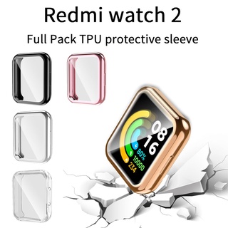 เคสชุบ TPU กันรอยหน้าจอ แบบเต็มจอ สําหรับ Redmi Watch 2 Lite Global Version Redmi Watch2 Lite