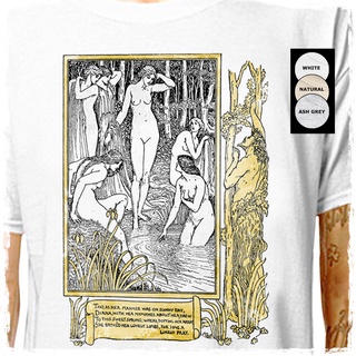 เสื้อยืดอินเทรนด์ผู้ชายอินเทรนด์ผู้หญิงPre-raphaelite - Diana Bathing .. ผ้าฝ้าย 100% | Spencer ราชินีนางฟ้า ราชินีนางฟ้