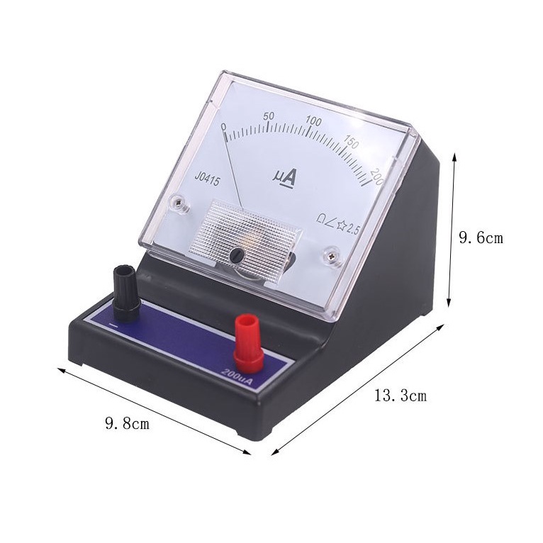 MICROAMP Meter ไมโครแอมป์มิเตอร์ 0-200ua DC ขนาดใหญ่ อ่านง่าย ชัดเจน