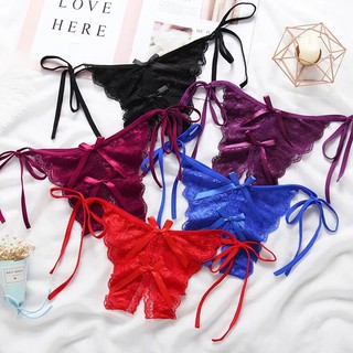 พร้อมส่งจากไทย💥Sanay Bra💥 (N119) ชุดชั้นในลูกไม้เซ็กซี่ สายเชือกผูกข้าง