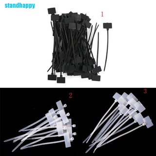 ป้ายแท็กไนล่อน Rj45 Rj12 สําหรับสายเคเบิล 100 ชิ้น