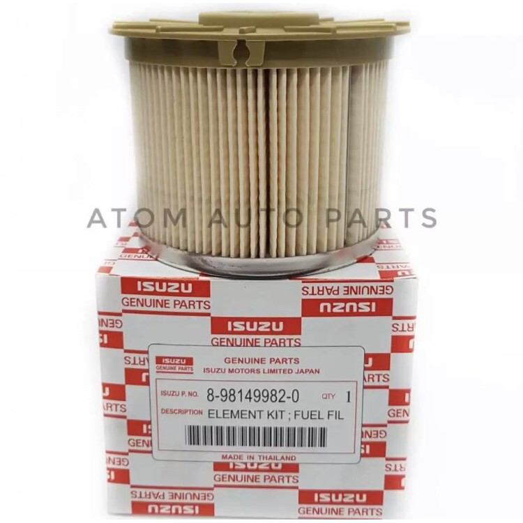 ISUZU แท้เบิกศูนย์.กรองโซล่า D-MAX Commonrail ปี2007  รหัส.8-98149982-0 กรองน้ำมันเชื้อเพลิง