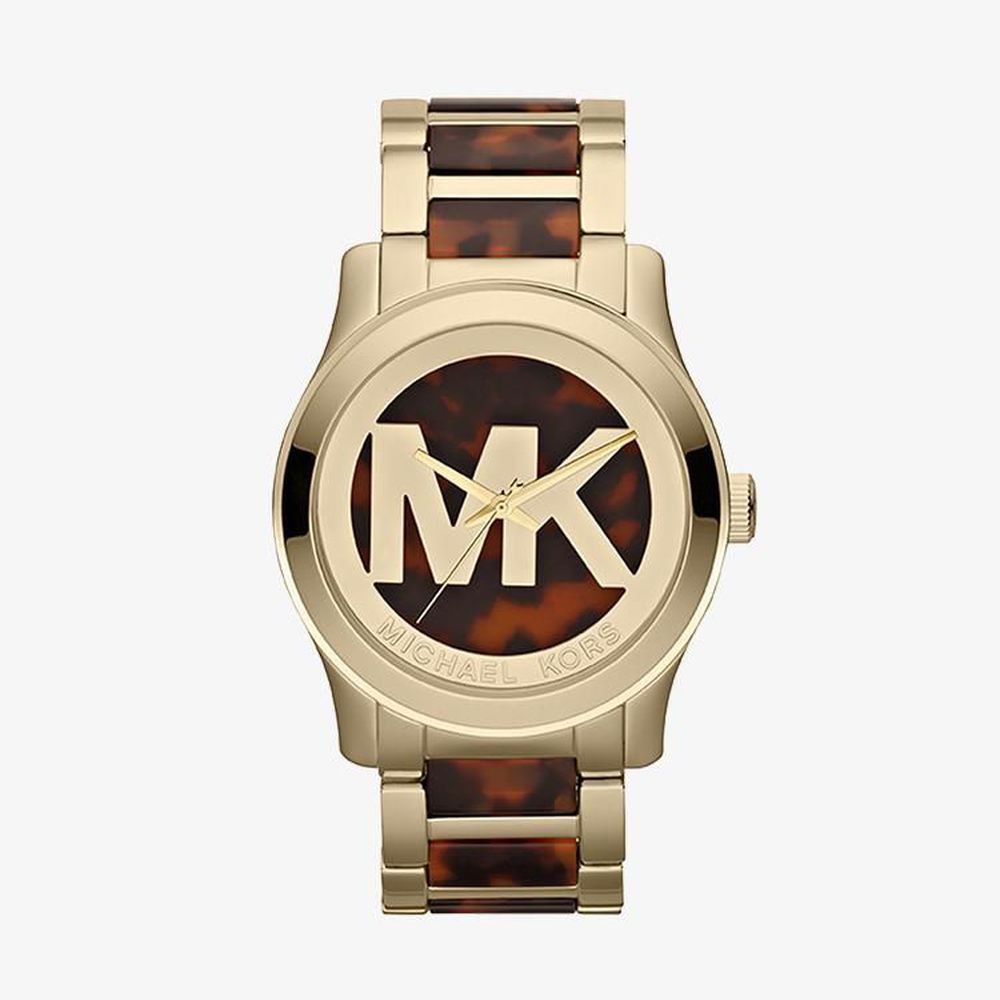 Michael Kors นาฬิกาข้อมือผู้หญิง Runway Gold Dial Gold รุ่น MK5109 ...