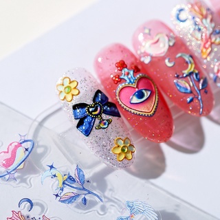 [SESAME] สติกเกอร์ ลายนูน สําหรับติดตกแต่งเล็บ Mn Co-Branded Series