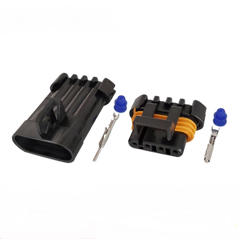 100 Sets 4 Pin 12162144 12162102 Oxygen Sensor Plug O2 Socket Automotive Connector For DLX Haima Ser