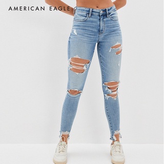 American Eagle Ne(x)t Level Ripped High-Waisted Jegging กางเกง ยีนส์ ผู้หญิง เอวสูง เจ็กกิ้ง (WJS 043-4018-437)