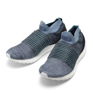 รองเท้าผ้าใบ Adidas Ultra boost laceless parley  สีฟ้า ใหม่ แท้