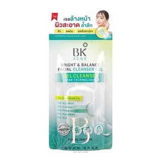 ส่งถูก-ส่งไว📌 BK Acne Bright &amp; Balance Facial Cleanser Gel บีเคแอคเน่ คลีนซิ่งเจล (50ml.)