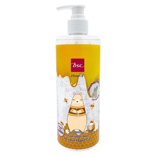 เจลล้างมือ ปกป้องจากแบคทีเรีย 99% Honei V bsc Sweet Honei Bear 🐻 500 ml
