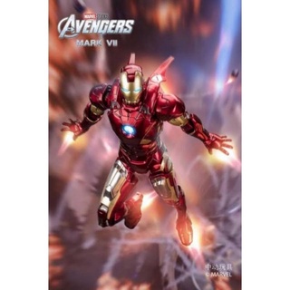โมเดล ไอรอนแมน Ironman Mark VII   งานแท้ลิขสิทธิ์ ZD Toys สีเมทัลลิค สูงประมาณ 19 Cm. ขยับเปลี่ยนมือ Action ได้