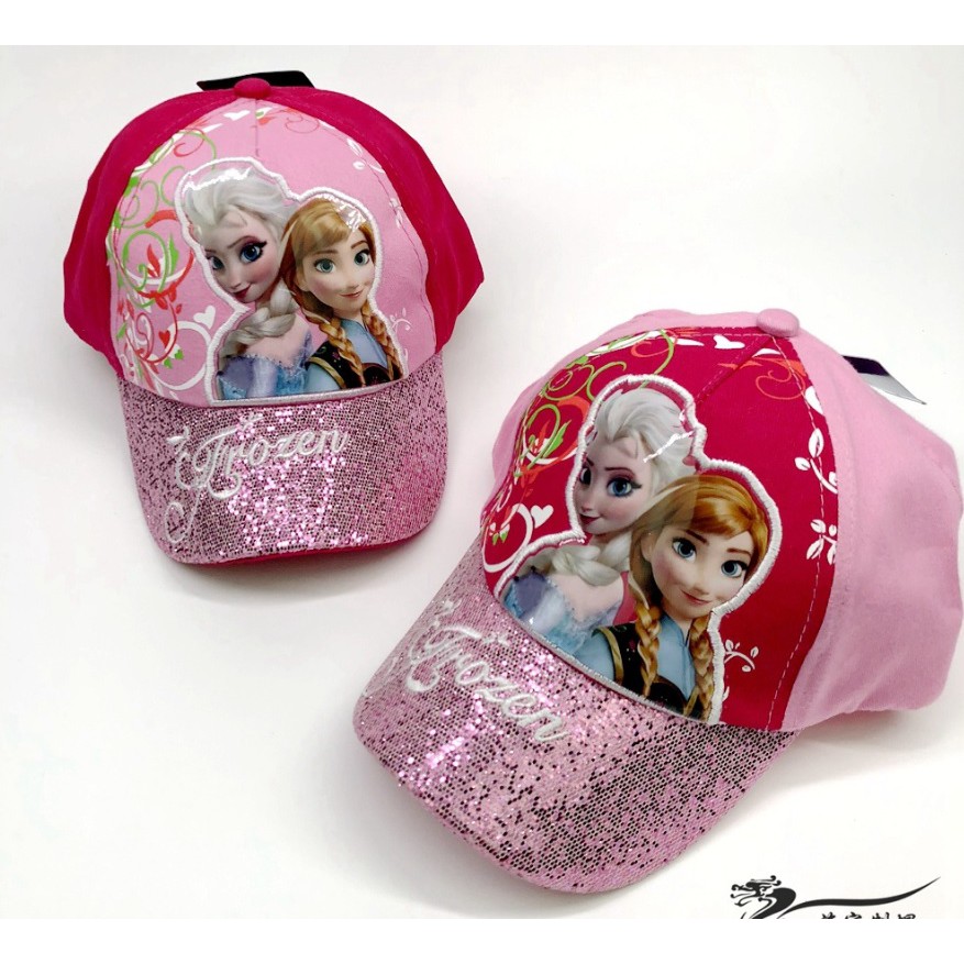 หมวกเด็กทรงเบสบอลลาย frozen ขนาด 52-54 cm. ปีกหมวก glitter วิบวับๆ