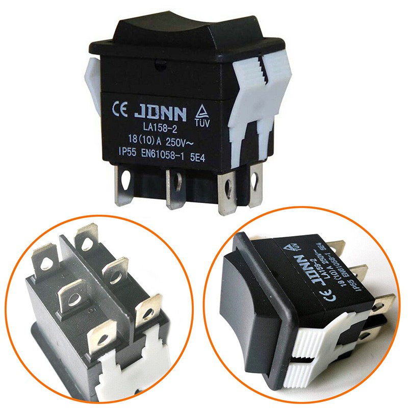 1 x jdn la 158-2 250 v 10a สวิทช์โยกไฟฟ้ากันน้ํา