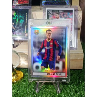 การ์ดนักฟุตบอล 2020-21 Topps Merlin Chrome Sergino Dest silver refractor