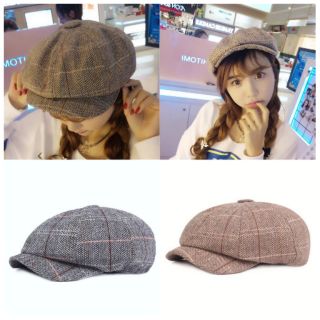 พร้อมส่ง หมวกเบเร่ต์ หมวกวินเทจ flat cap