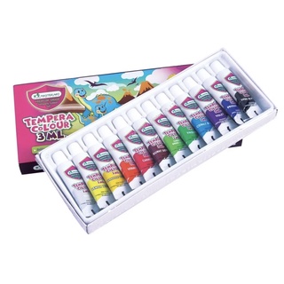 สีน้ำ “Master Art” 12 สี 3 ml. Premium Grade tempera colour