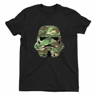 ย้อนยุคเสื้อยืดลําลอง แขนสั้น พิมพ์ลายกราฟิก Star Wars Camo Storm Trooper โอเวอร์ไซซ์ DiyS-5XL