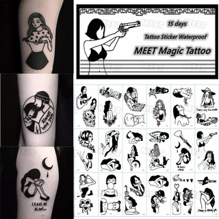 【MEET Magic Tattoo】รอยสักชั่วคราว กันน้ํา ติดทนนาน 15 วัน