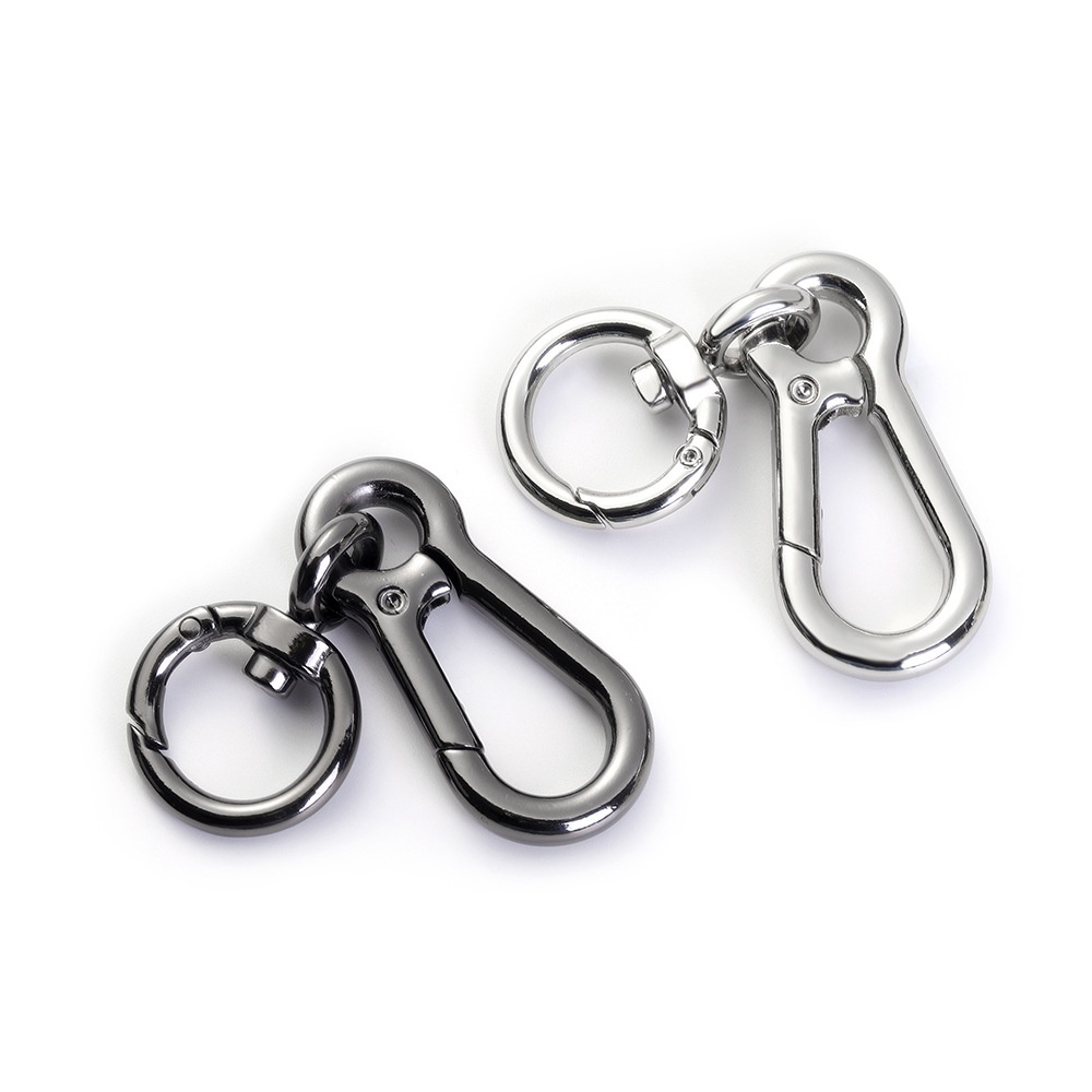 1 PC แหวนพวงกุญแจโลหะผสมสังกะสีพวงกุญแจ Snap Hook Quick Release Key Carabiner คลิปพวงกุญแจ