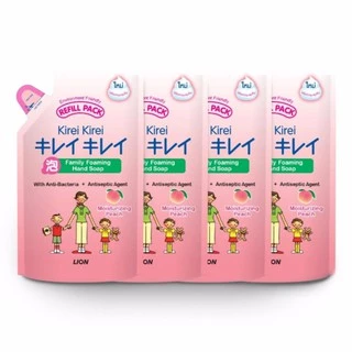 [ทั้งหมด 4 ถุง] คิเรอิ คิเรอิ โฟมล้างมือ กลิ่นพีช รีฟิล 200 มล. KIREI KIREI FROMING HAND PEACH REFILL 200 ML.