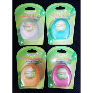 DR.PHILLIPS DENTAL FLOSS MINT WAX 55 YDS ไหมขัดฟัน กลิ่นมิ้นท์  คละสี