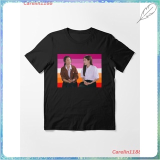 kpop EarnPear Essential T-Shirt ผู้หญิง ดพิมพ์ลาย ดผ้าเด้ง คอกลม cotton แฟชั่น discount Unisex