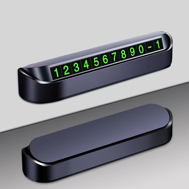 [พร้อมส่ง] แผ่นป้ายหมายเลขโทรศัพท์ 13×2.5 ซม. สําหรับจอดรถยนต์ชั่วคราว Number plate 13×2.5 cm for temporary parking