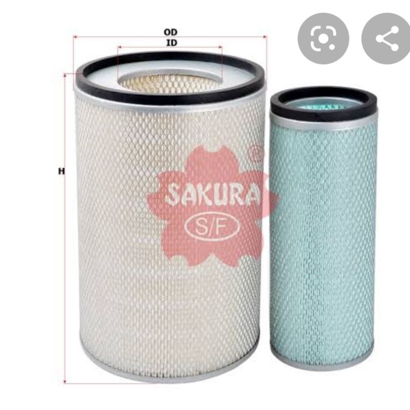 กรองอากาศ D60-6 pc200-3L 6112-83-7600