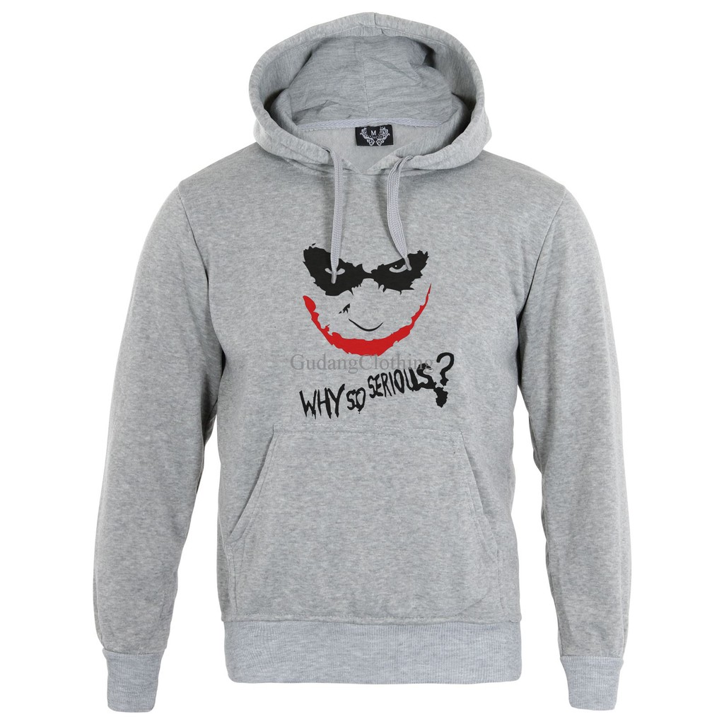 Joker Why So Serious Hoodie Joker Beanie เสื้อกันหนาว Hoodie The Joker