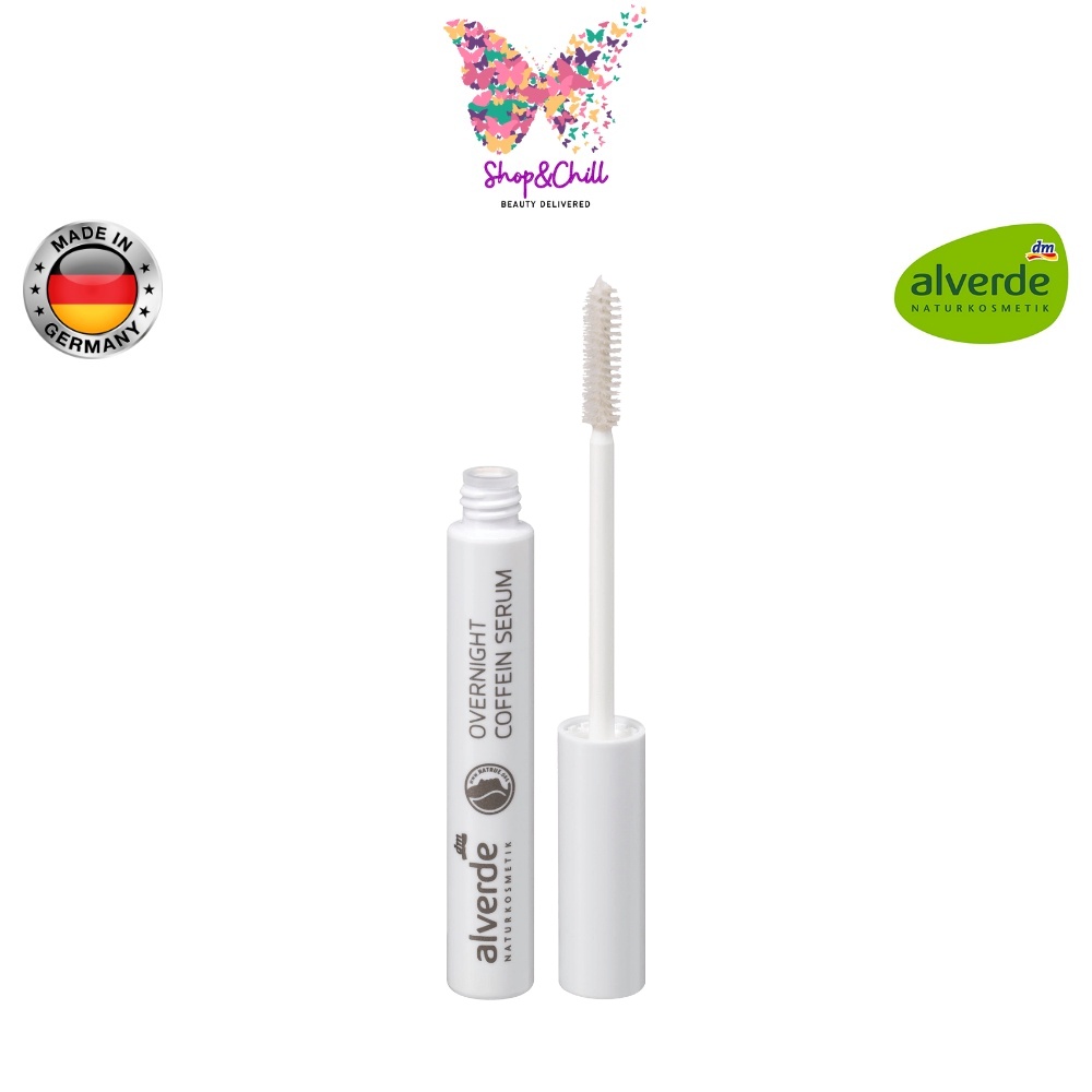 ซีรั่มบำรุงขนตาในช่วงกลางคืน alverde NATURKOSMETIK Overnight Caffeine Eyelash Serum 8 ml