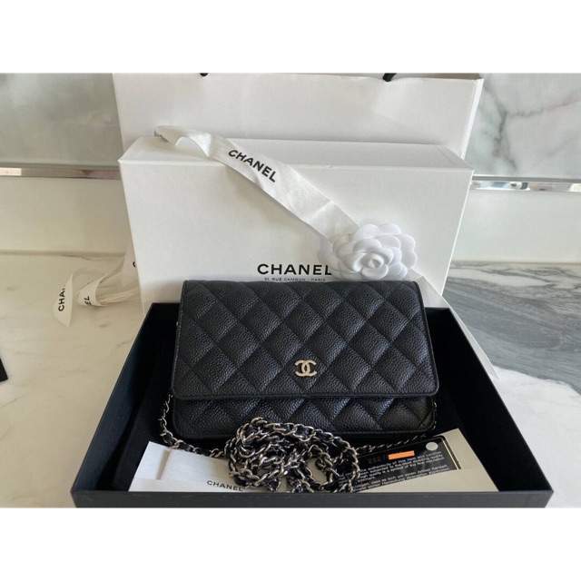 Chanel woc หนังคาเวียร์ มือสอง holo28