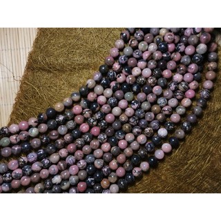 โรโดไนต์ แท้ เส้นยาว (Rhodonite)