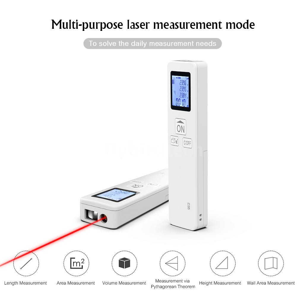 Portable Mini 40M Handheld Smart Digital Laser Distance Meter Range Rangefinder