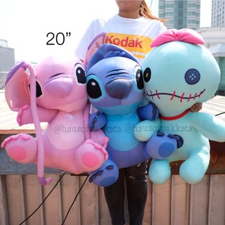 ตุ๊กตา Stitch สติช &amp; Angel แองเจิ้ล &amp; Scrump สกั๊ม Standard ท่านั่ง 6/8/10/12/16/20นิ้ว