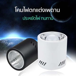 โคมไฟดาวน์ไลท์ ติดลอยเกี่ยวกับขั้วE27 Downlight LED ขนาด4นิ้ว 6นิ้วท สีขาว เเละสีดำ SA8378