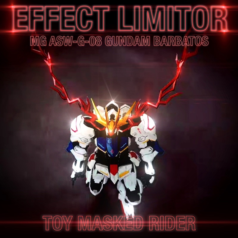 ชุดแต่ง EFFECT LIMITOR ตาแสง V3 แบบเครือบสีแดง สำหรับ MG Gundam Barbatos