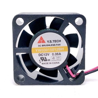 Y.S Tech 3015 fan YW03015012BH 12V 3cm hard disk box video card mute cooling fan