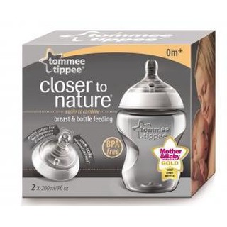 ขวดนม ทอมมี่ ทิปปี้ รุ่น Closer to Nature ขนาด 9 oz แพคคู่