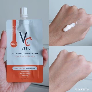 (1ซอง) น้องฉัตร VC Vit C Whitening Cream ขนาด 7 กรัม