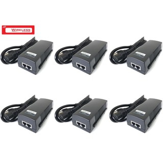 Gigabit PoE Injector PSE801G power 30W 48V 10/100/1000Mbps power over ethernet POE adaptor PACK 6