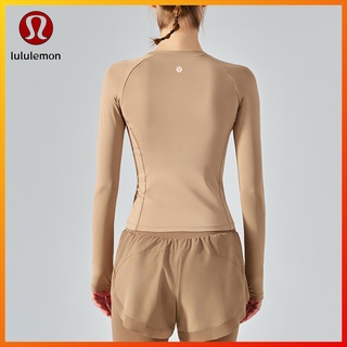 Lululemon  เสื้อกีฬา เสื้อวิ่ง แขนยาว แบบเข้ารูป DSL345