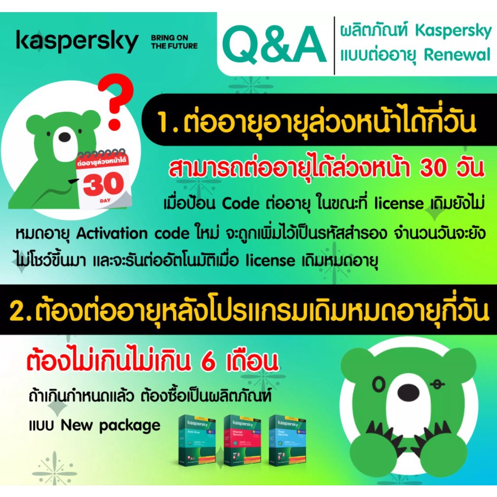 Kaspersky Internet Security Renewal 1 Year for PC, Mac and Mobile Antivirus Software โปรแกรมป้องกันไวรัส ของแท้ 100% #7