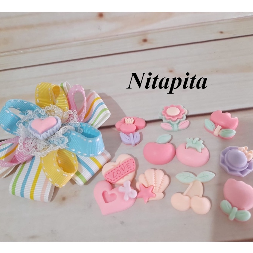 GRANDMLATI APL11 (ต่อชิ้น) ดอกไม้น่ารัก Resin Clay application