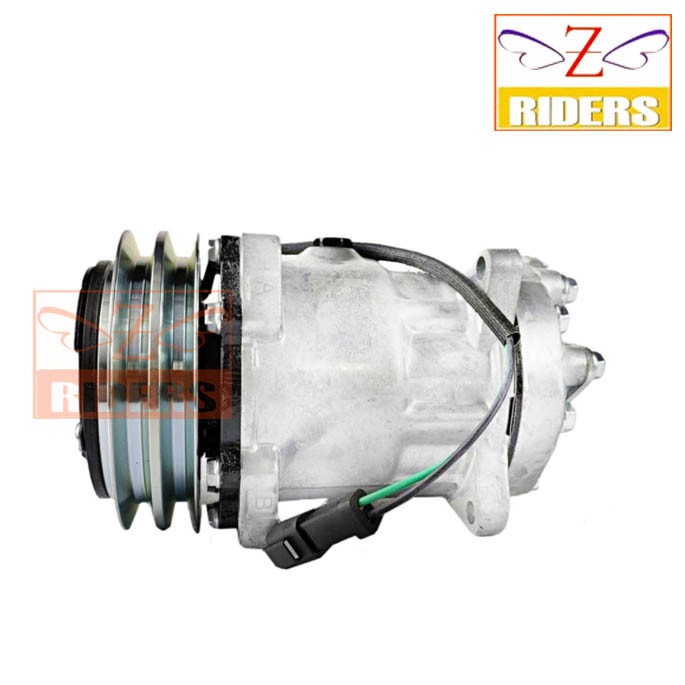 คอมแอร์ Volvo SD7H15 8 หู 24v. ร่องคู่ เกลียวขันออกตูด คอมเพรสเซอร์ แอร์ วอลโว่ ทรัค Sanden Compress